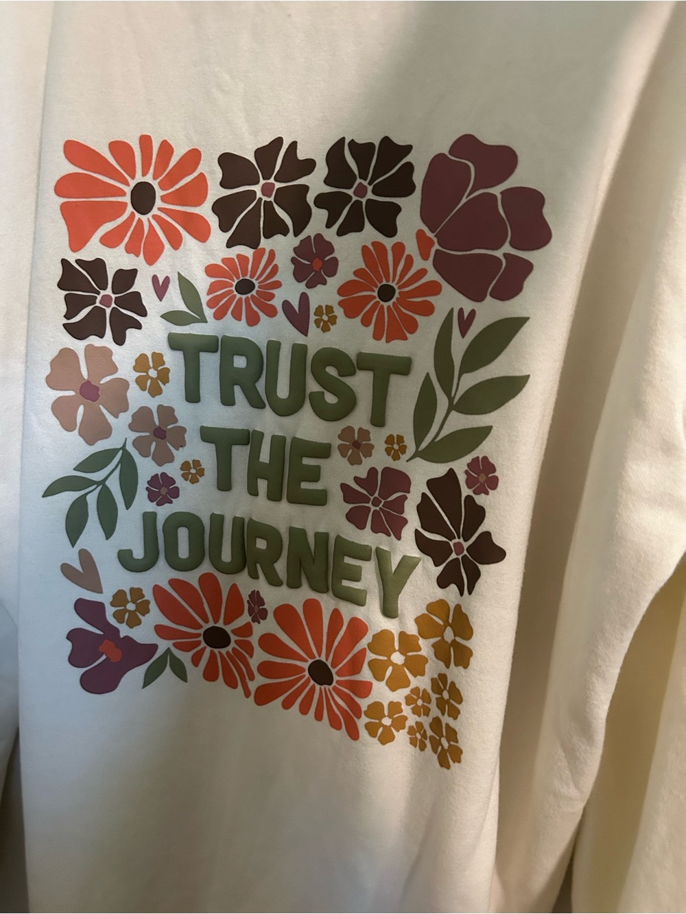 Jadelynn Brooke Cream Hoodie Sweatshirt - "It's A Good Life"